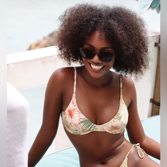 NEW! Kenny Flowers The UBUD Underwire Bikini Top Tropical Green SZ XL - Picture 3 of 16